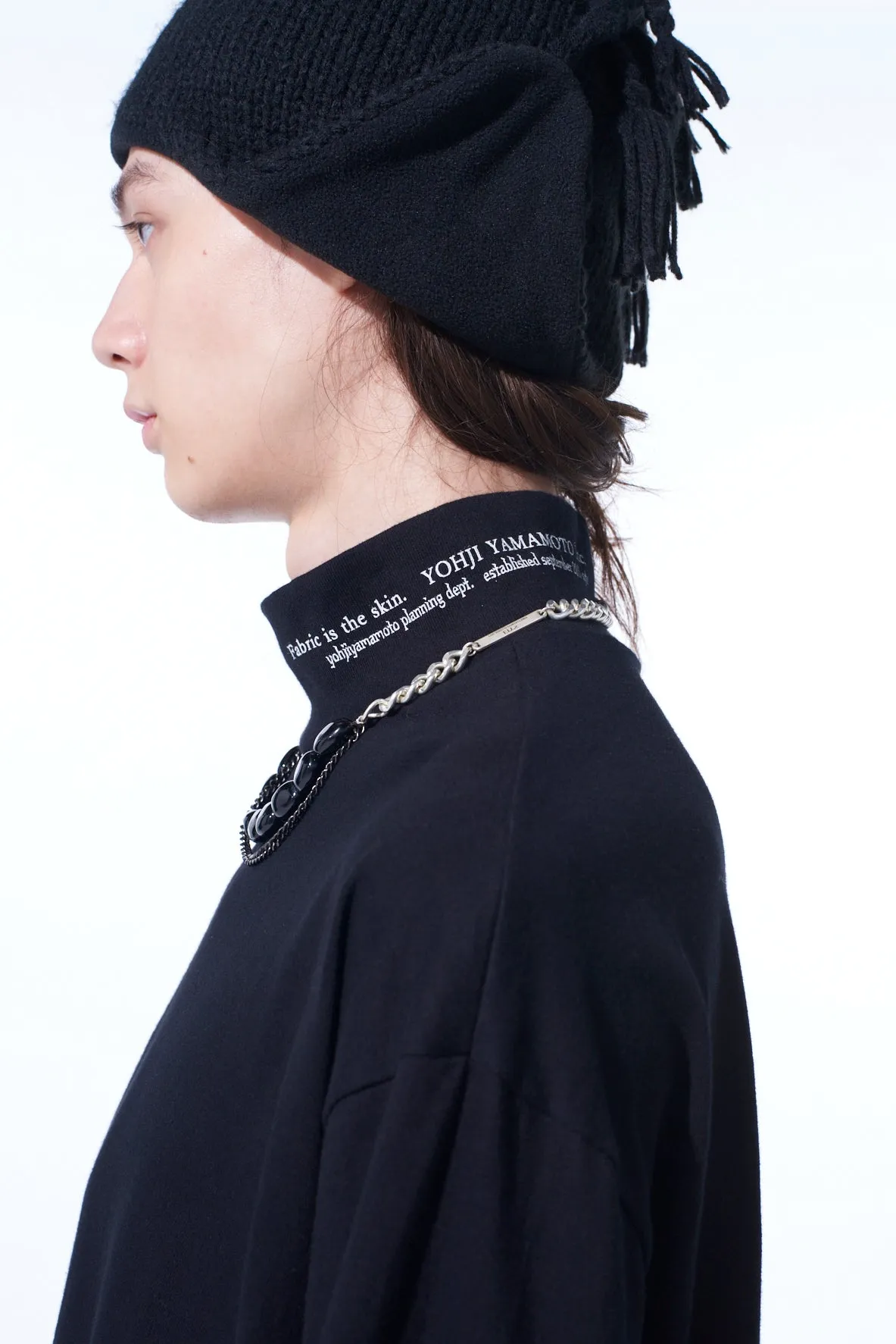 20/COTTON JERSEY「Fabric is the skin」HIGH NECK T-SHIRT