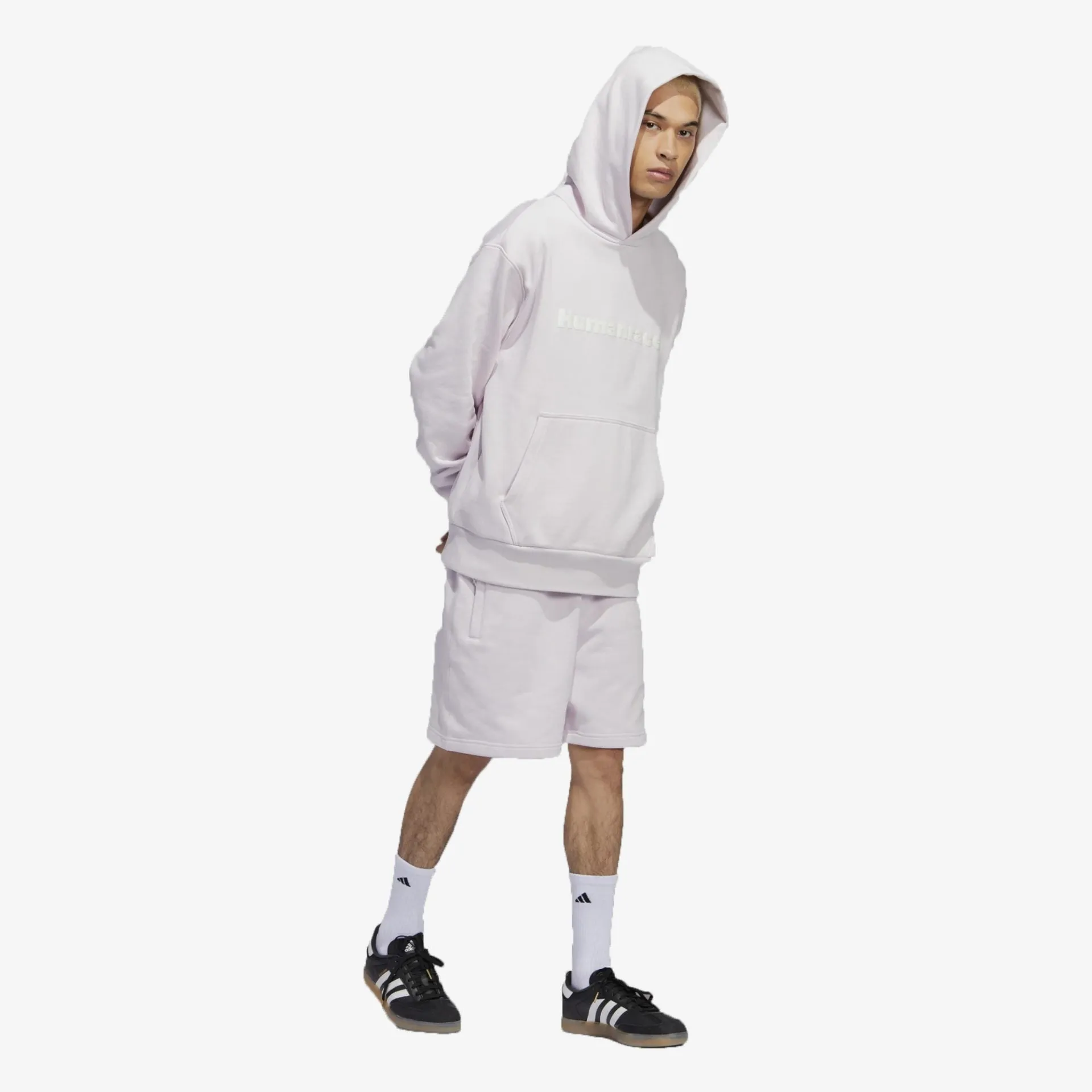 Adidas Originals | PHARRELL WILLIAMS BASICS HOODIE { PINK