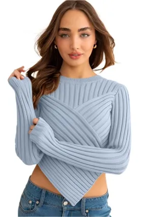 Asymmetrical Hem Sweater Top