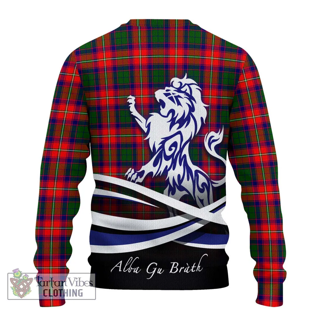 Belsches Tartan Ugly Sweater with Alba Gu Brath Regal Lion Emblem