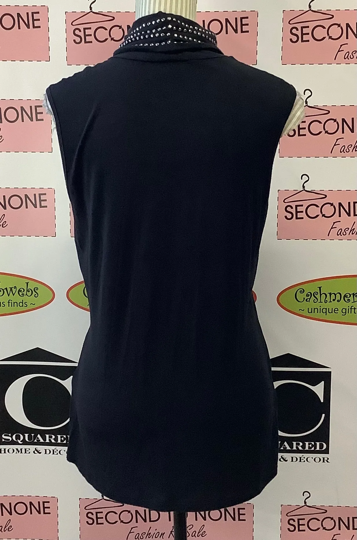 Bianca Nygard Studded Turtleneck Tank (Size 12)