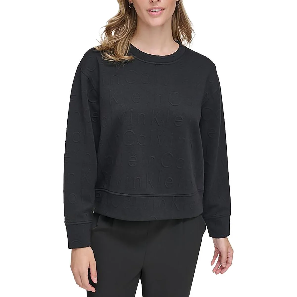 Calvin Klein Womens Crewneck Comfy Sweatshirt