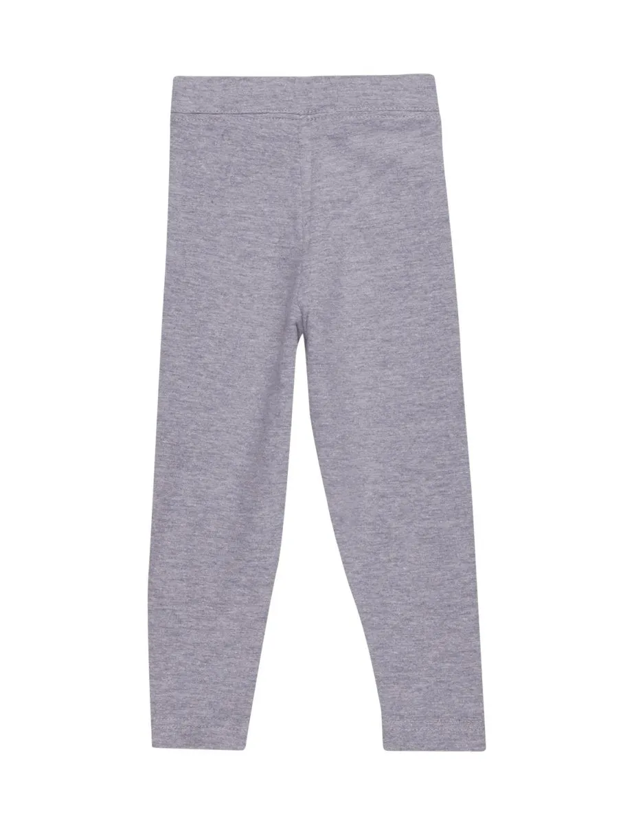 Combo of 3 Girls Full Length Leggings-Grey, Charcoal Grey and Black