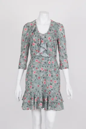 Cooper St Sage Floral Lace Up Dress 8