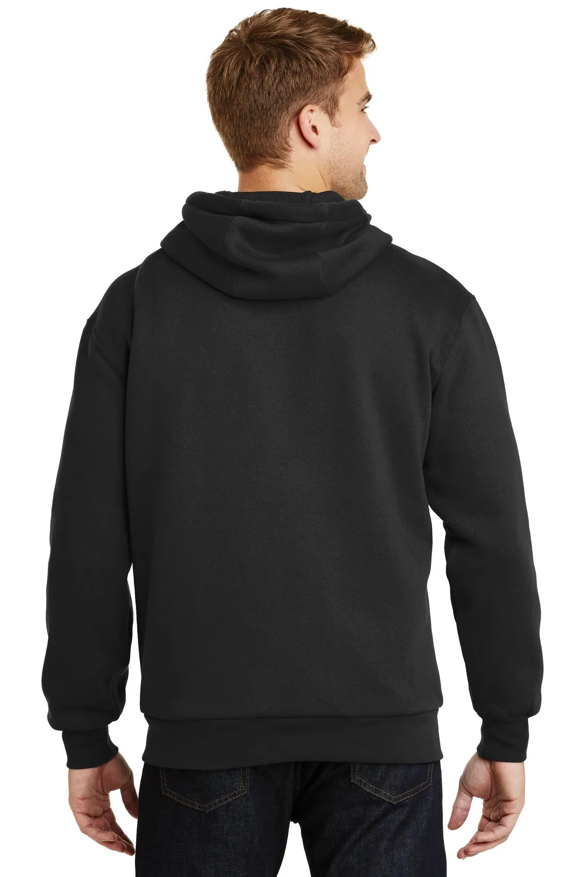 CornerStone Men's Heavyweight Full-Zip Hooded Sweatshirt with Thermal Lining. CS620