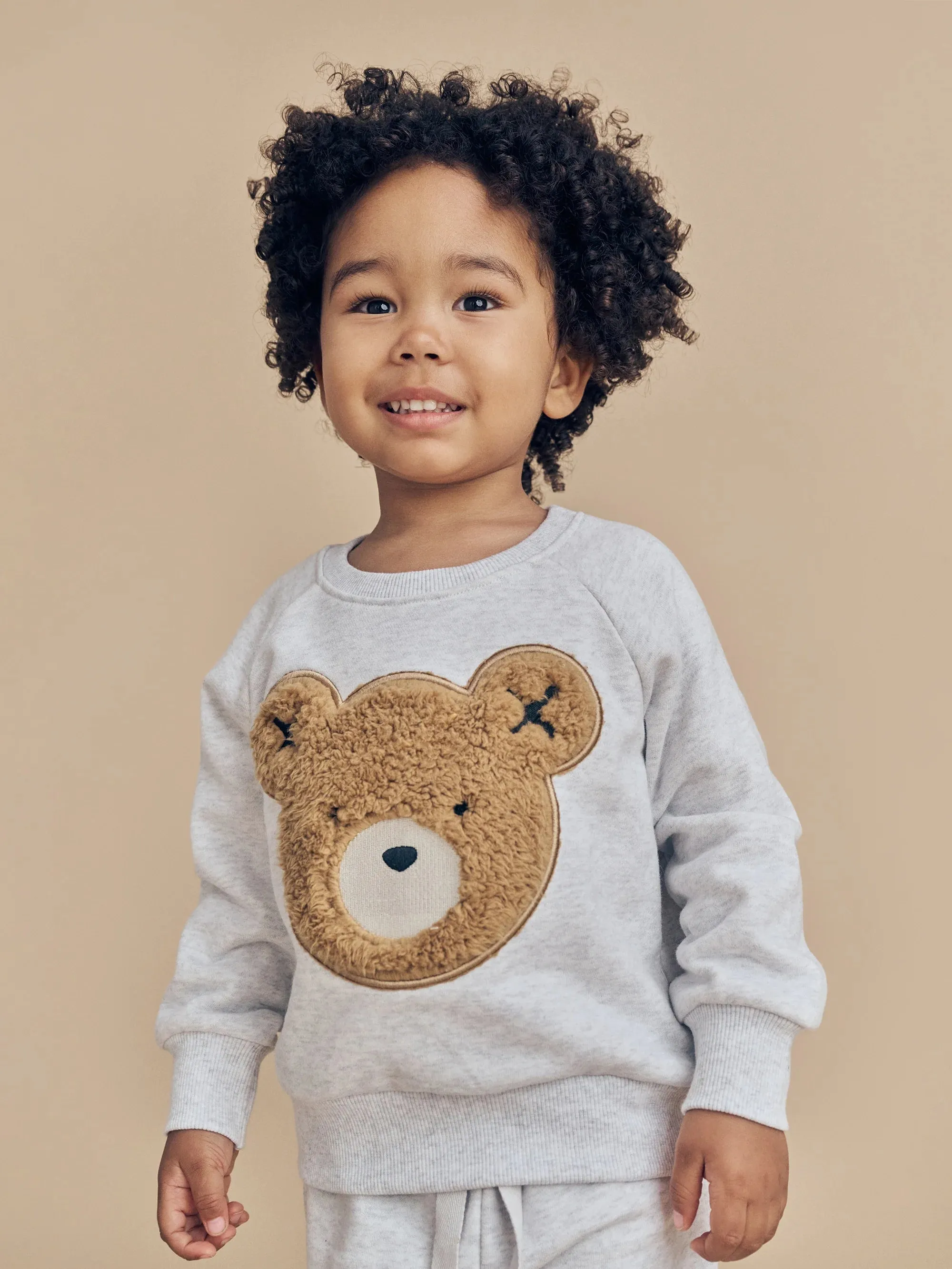 Fur Huxbear Sweat & Pant Boy Set