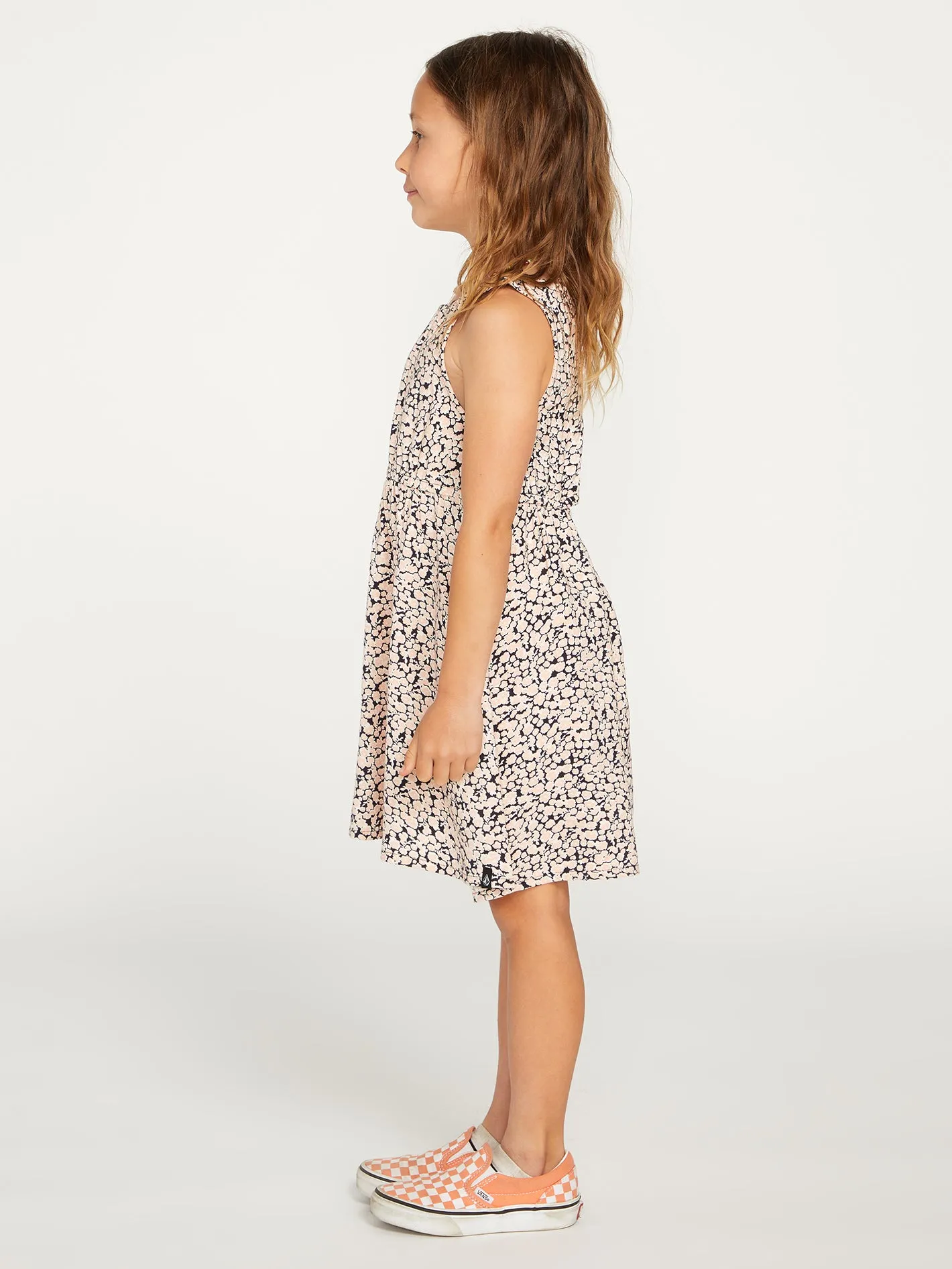 Girls Poppin Stone Dress - Melon