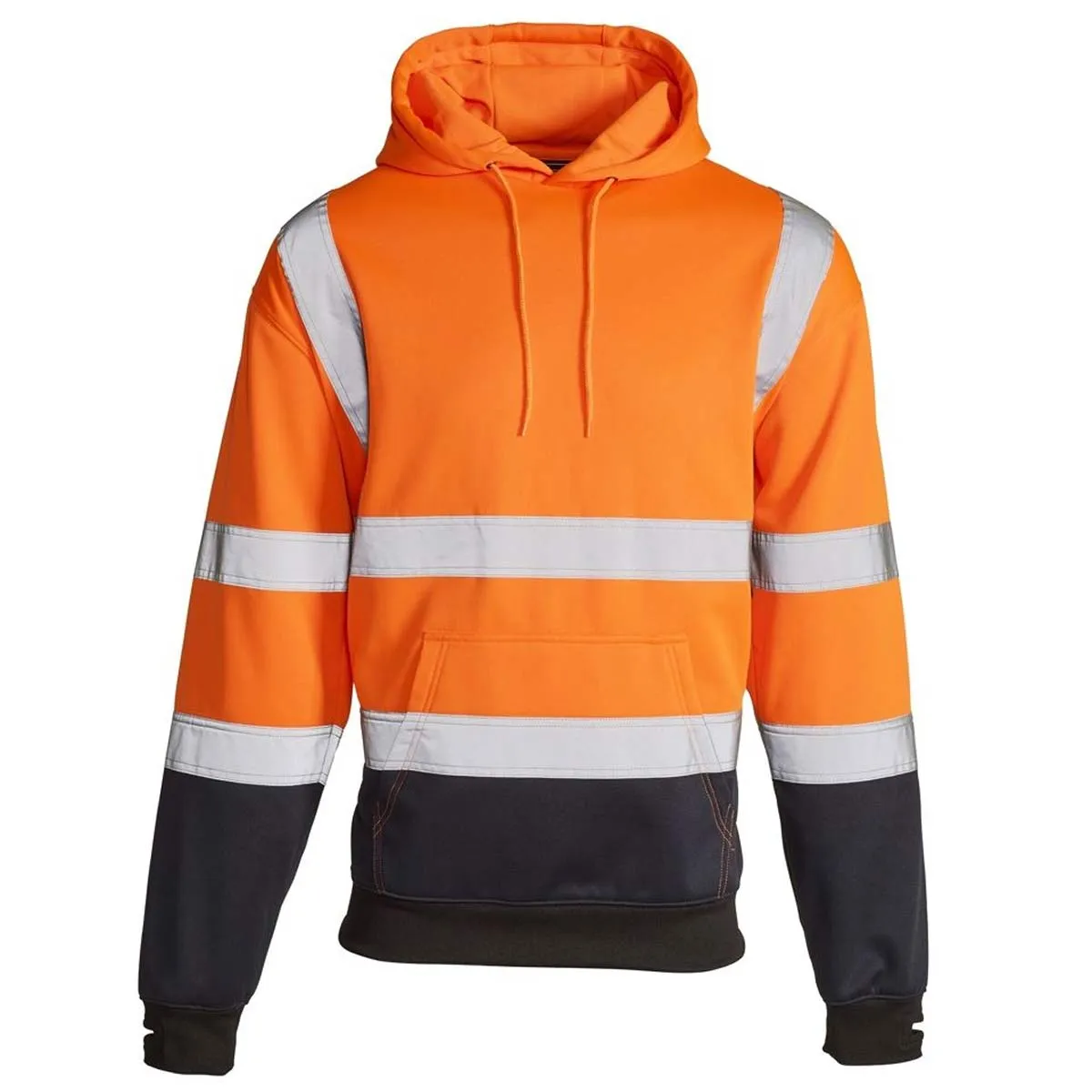 Hi-Vis Reflective 2-Tone Hooded Sweatshirt