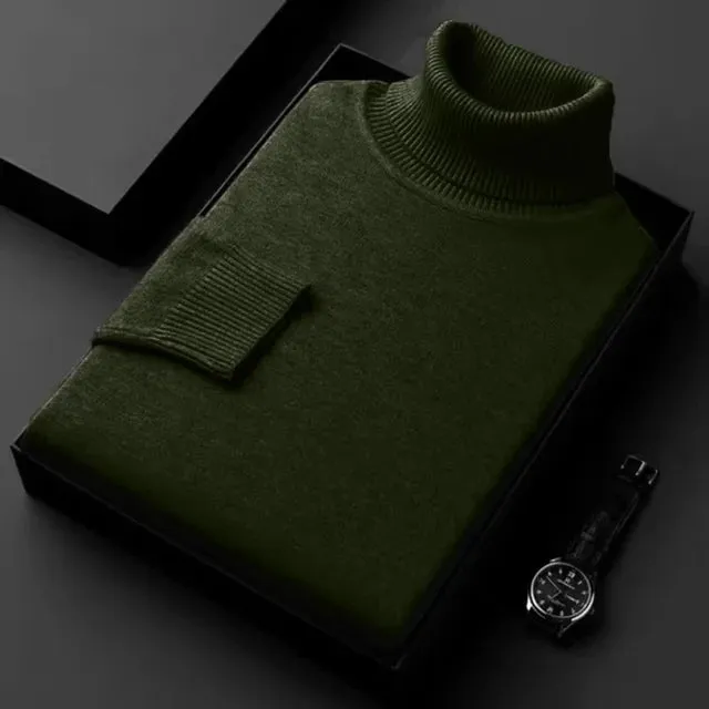 High-Quality Knitted Turtleneck Sweater