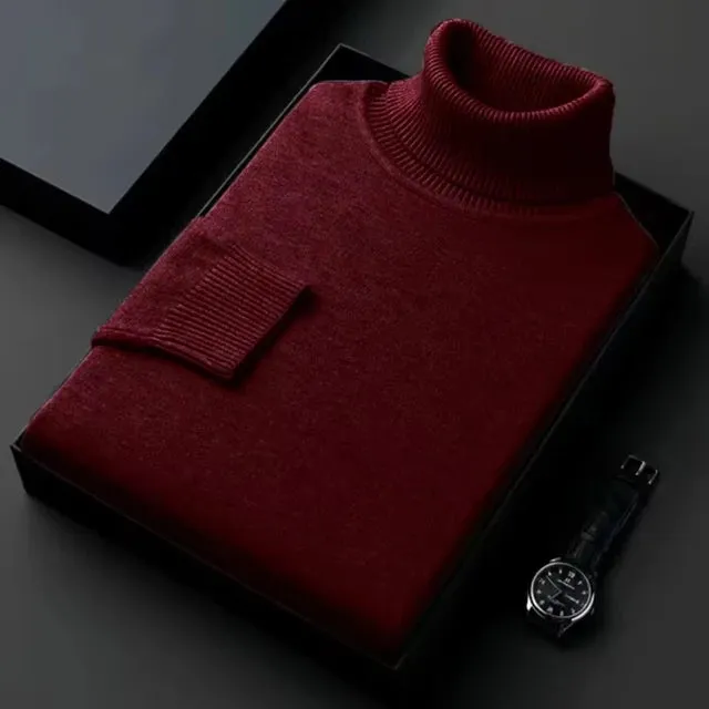 High-Quality Knitted Turtleneck Sweater