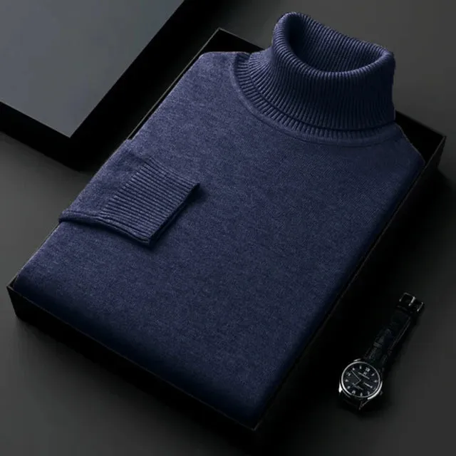 High-Quality Knitted Turtleneck Sweater