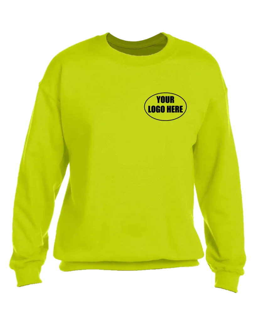 High Visibility Graphic Sweatshirt With Custom Logo