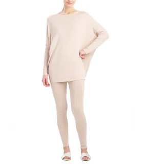 Indulge Boat Neck Long Sleeve Sweater Sand Dune