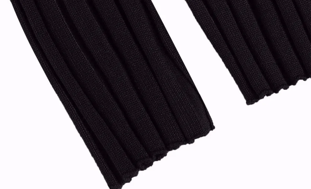 Long Sleeve Turtleneck Women's Sweater Dress For Winter And Autumn