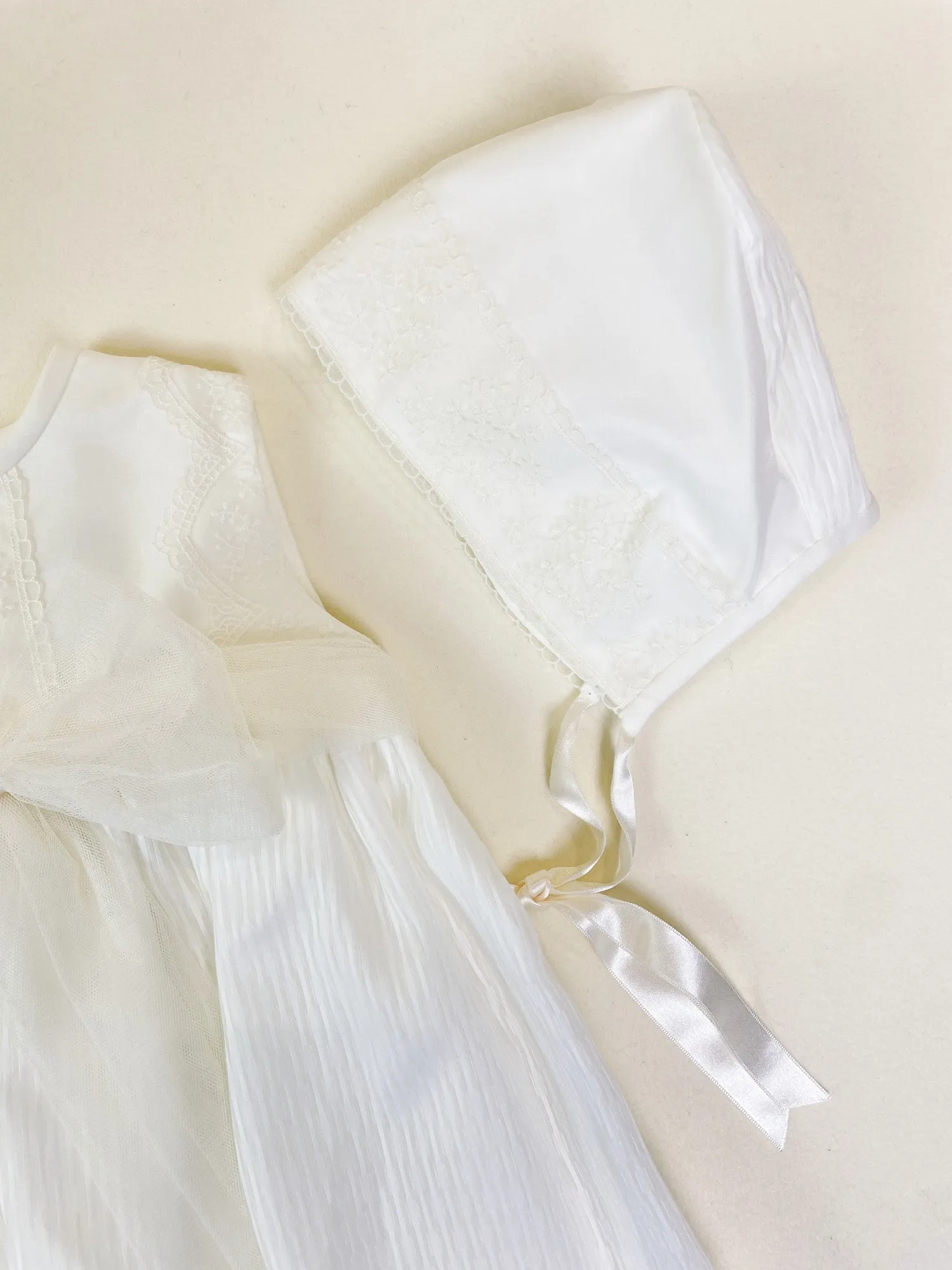 Mikimama Organza Baby Ceremony Dress with Bonnet