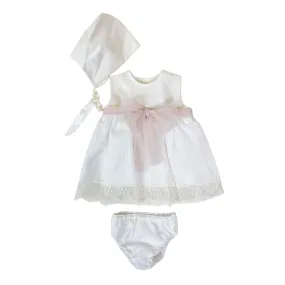 Mikimama Organza Baby Ceremony Dress with Bonnet