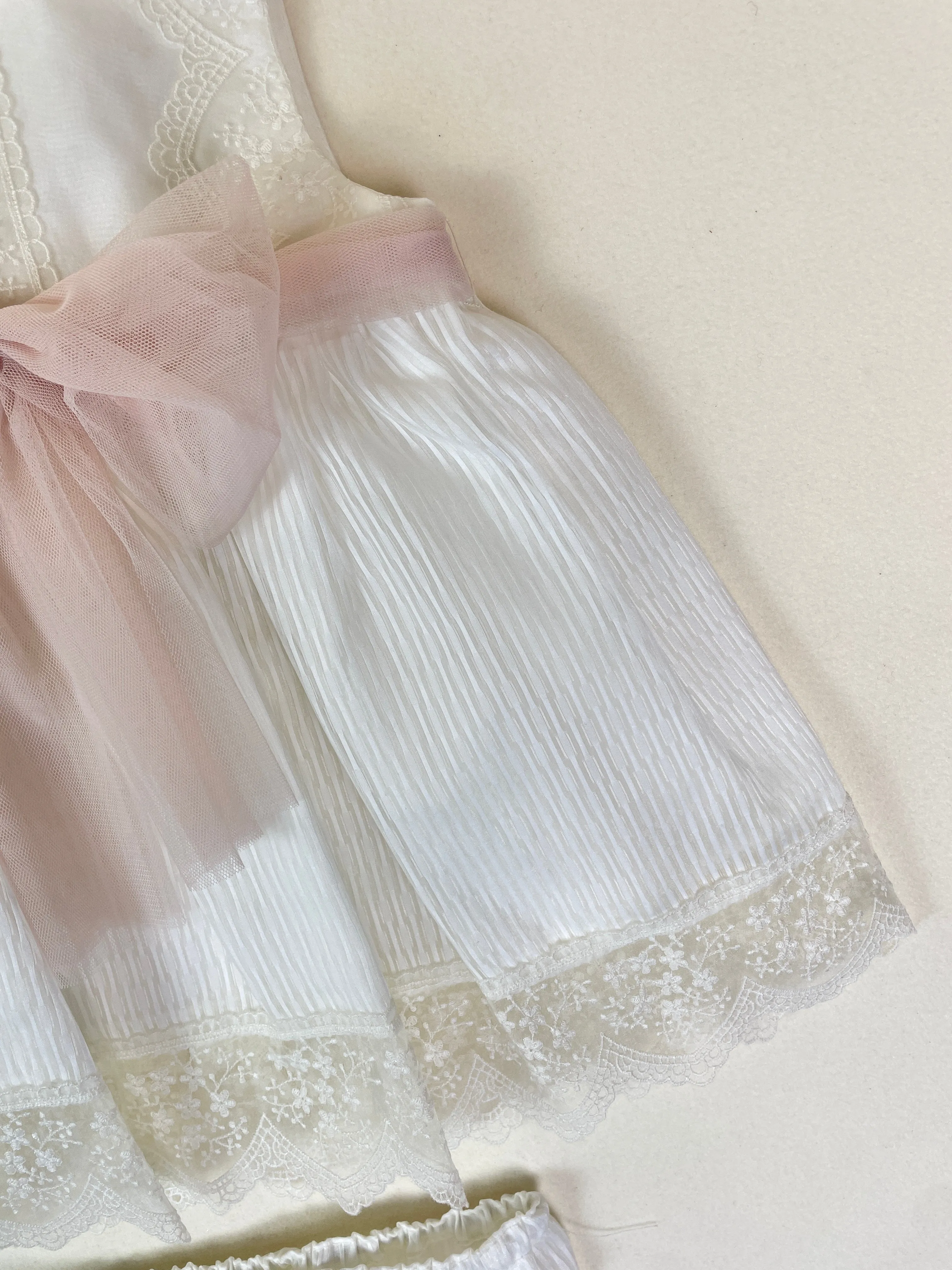 Mikimama Organza Baby Ceremony Dress with Bonnet