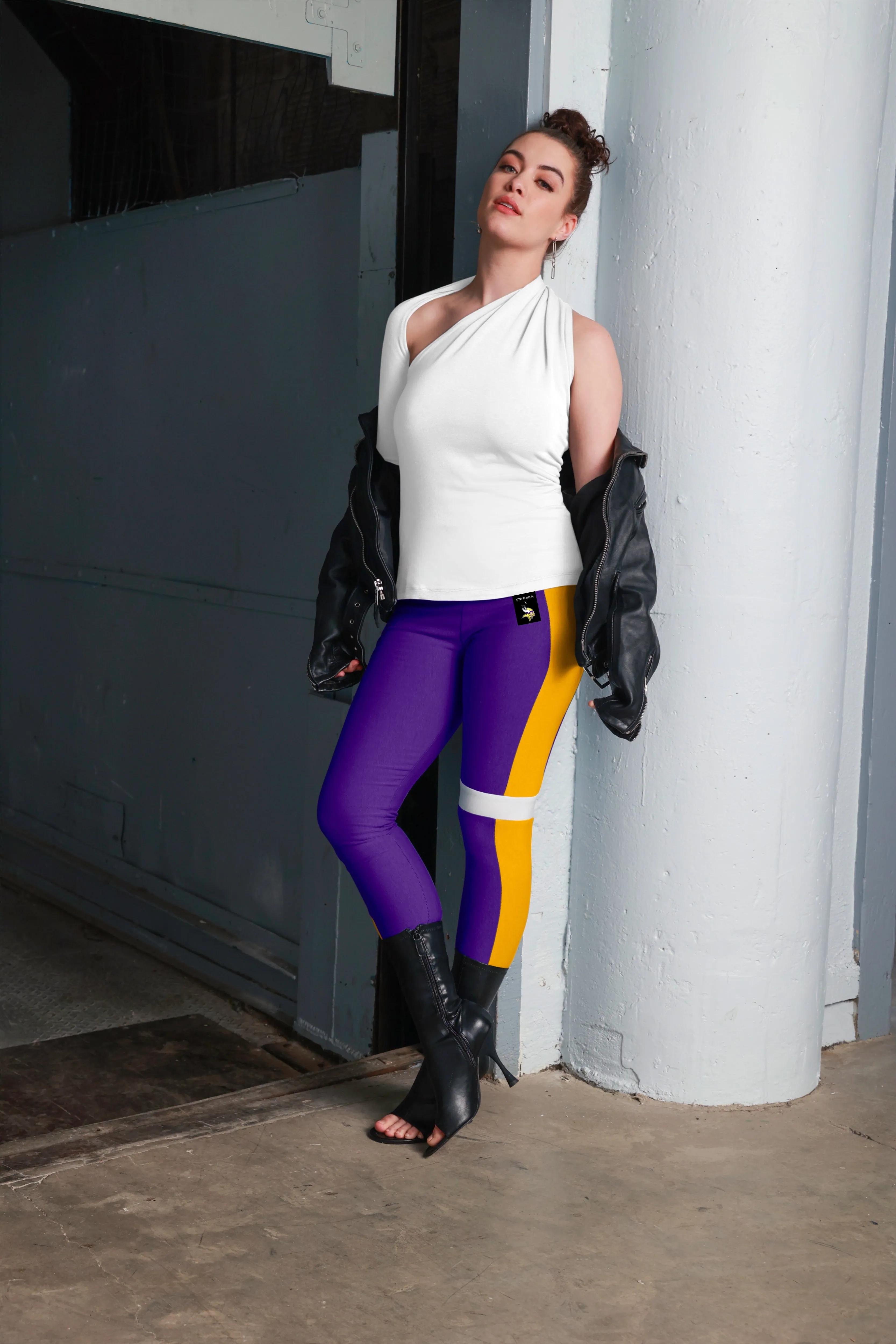 Minnesota Vikings Color Block Legging