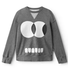 Nununu Grey Side Eyes Sweatshirt
