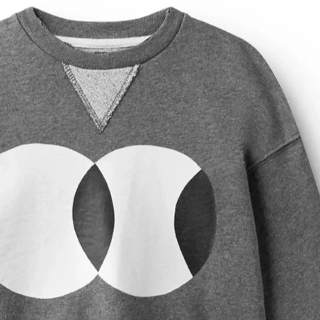 Nununu Grey Side Eyes Sweatshirt
