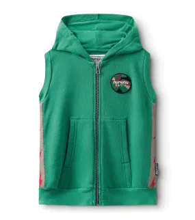Nununu Mossy Green Hooded Sweatshirt Vest