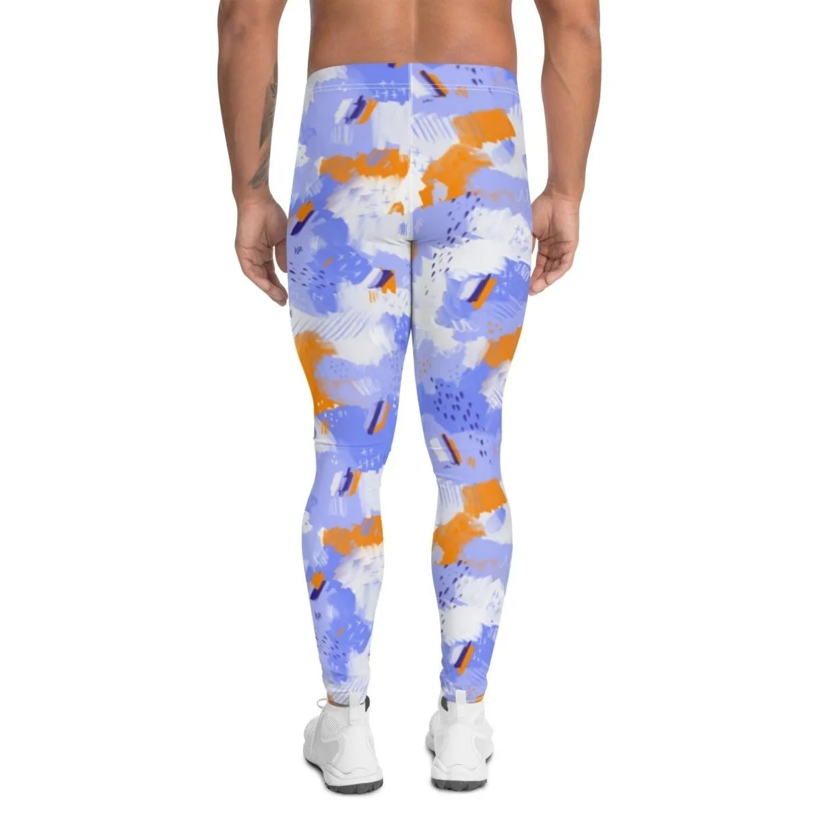 Purple Abstract Men's Leggings