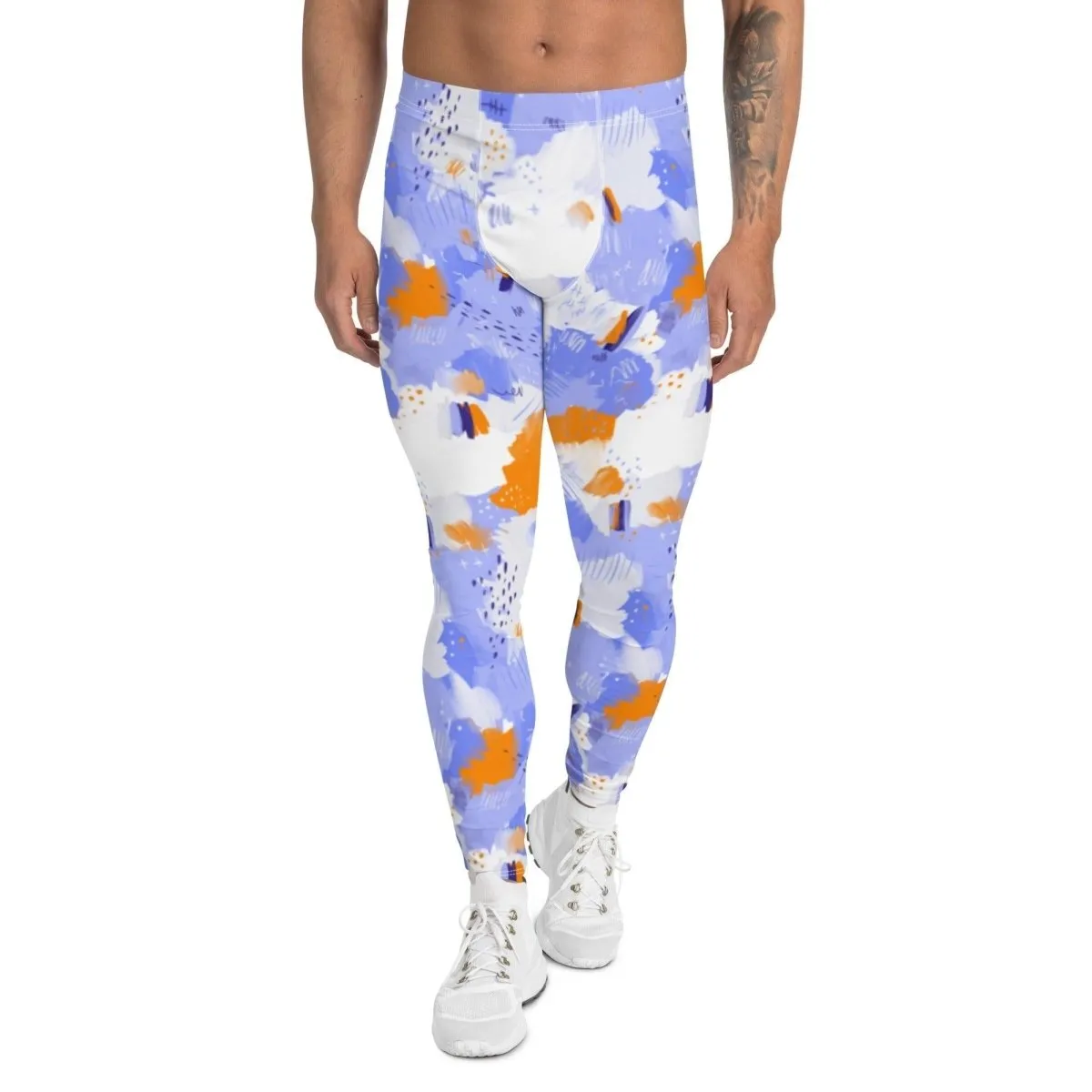 Purple Abstract Men's Leggings