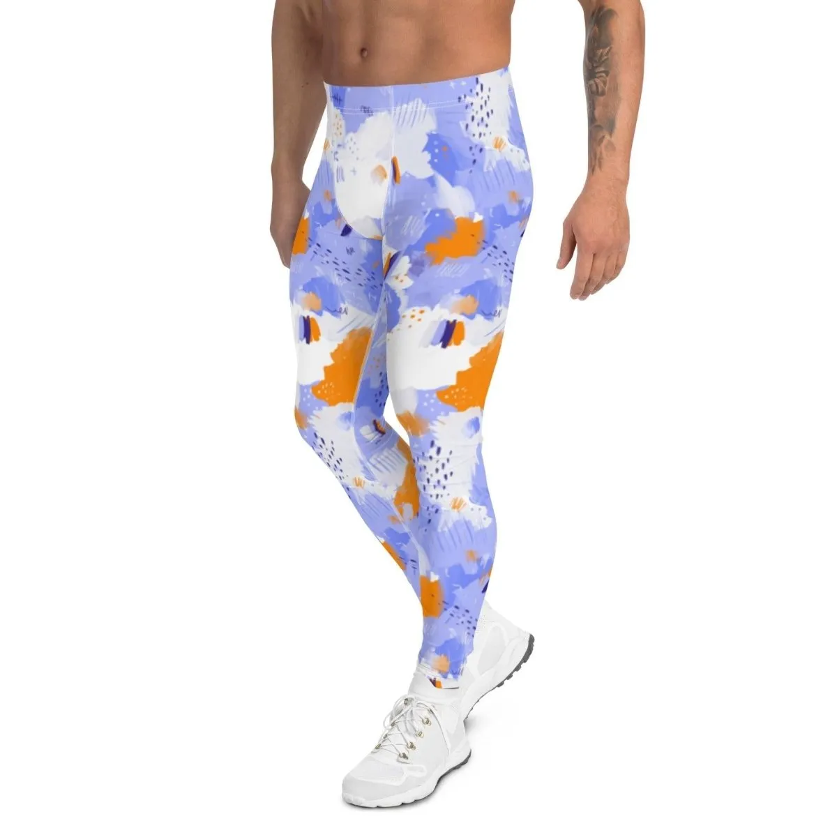 Purple Abstract Men's Leggings
