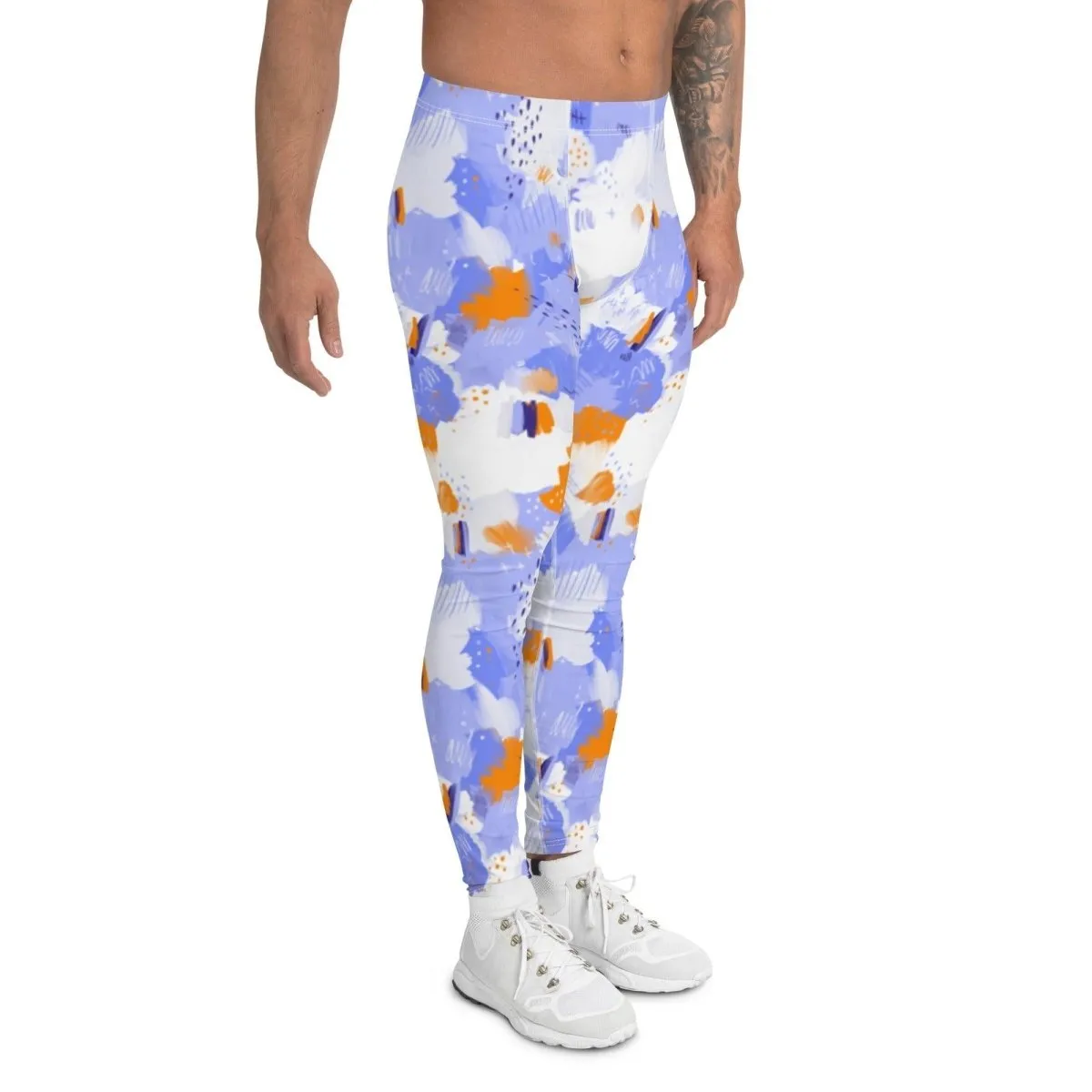 Purple Abstract Men's Leggings