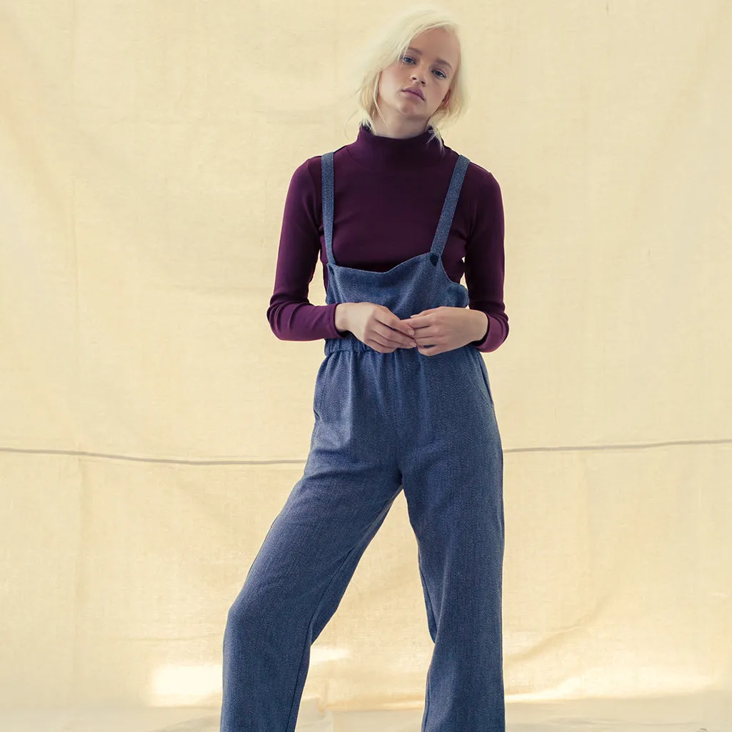 Rib Turtle Neck - Raisin