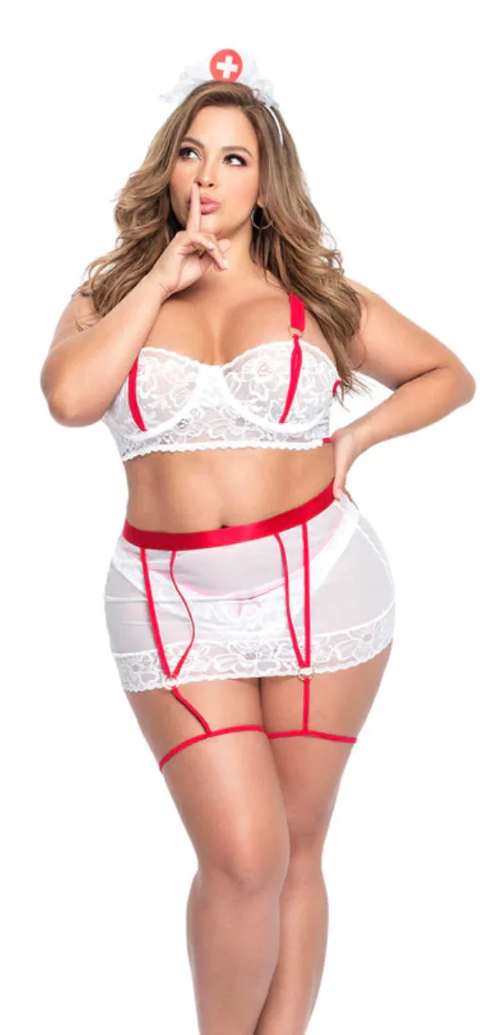 Sexy Nurse Costume With Skirt