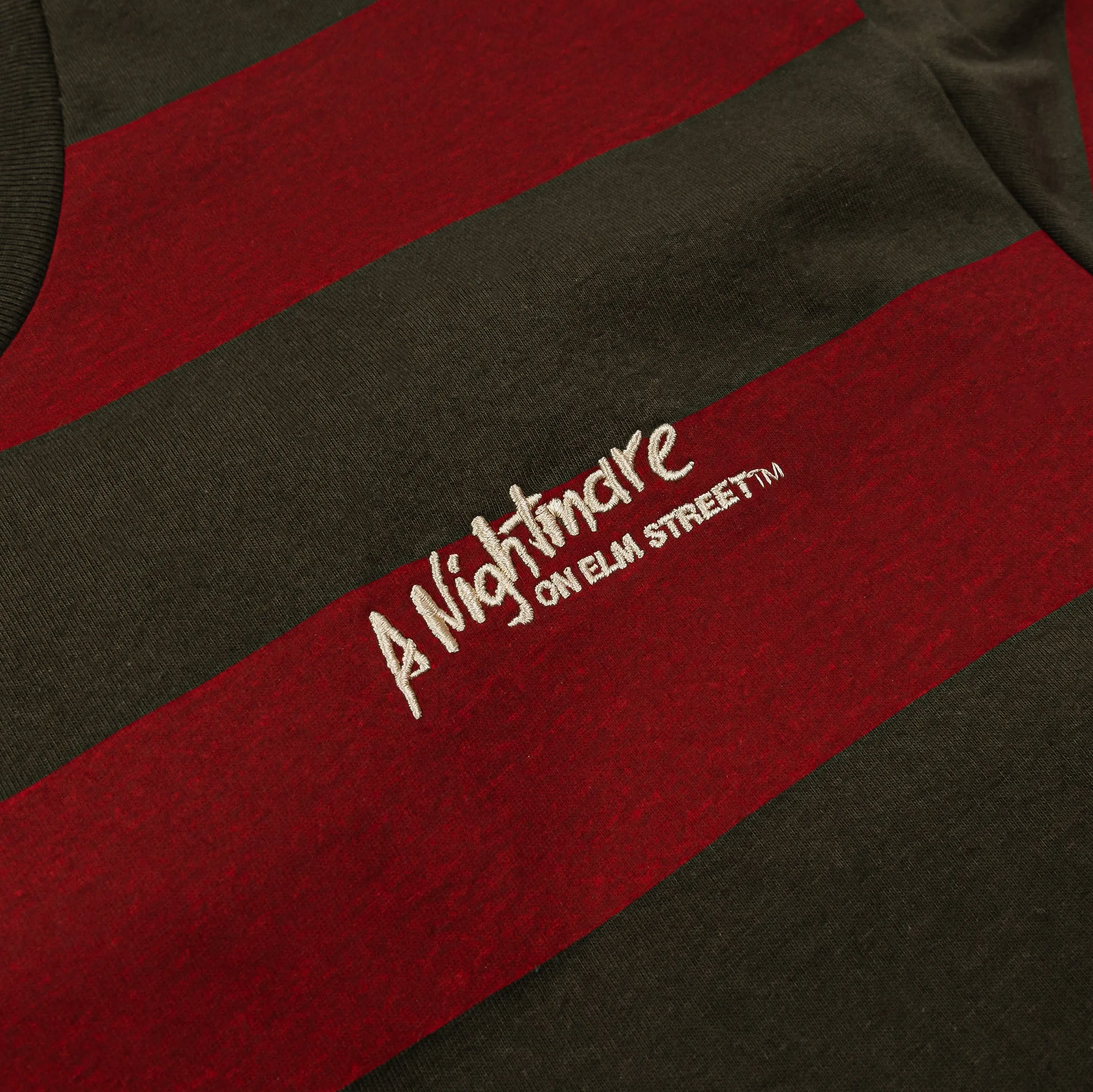 SP x Nightmare On Elm Street Sweater Mens Short Sleeve Shirt (Red/Olive)