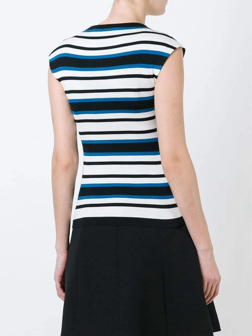 Stripe Mockneck Knit Tank