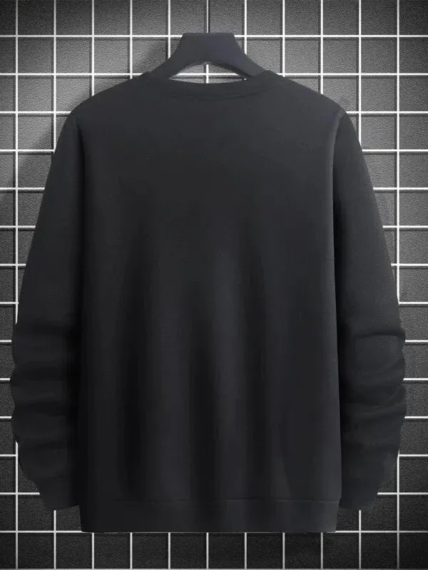 SXV  'Reflective Yo hand’ Printed Cool Aesthetic Drop Shoulder Oversized Sweatshirt