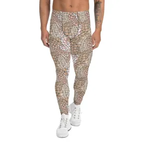 Tan Animal Print Men's Leggings