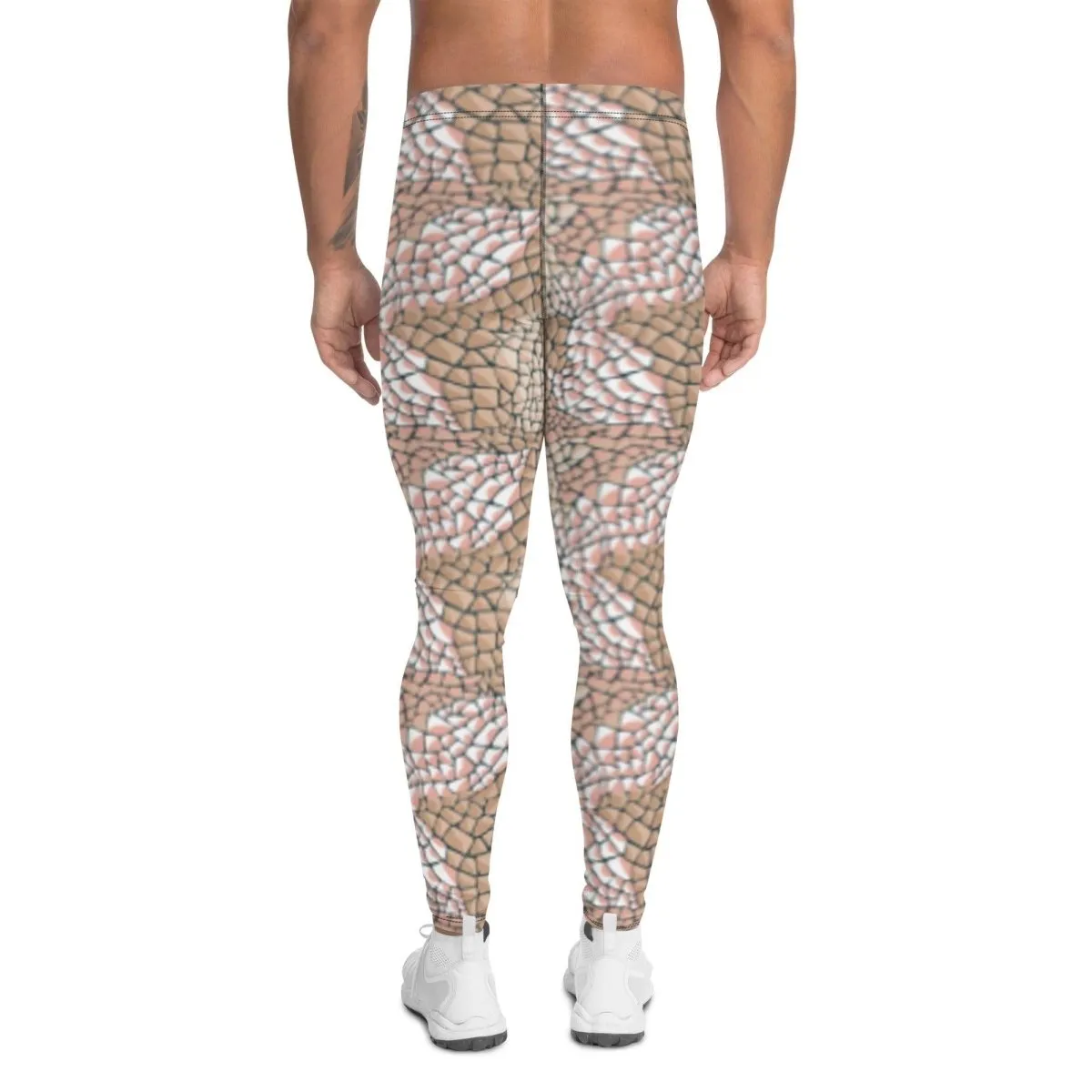 Tan Animal Print Men's Leggings