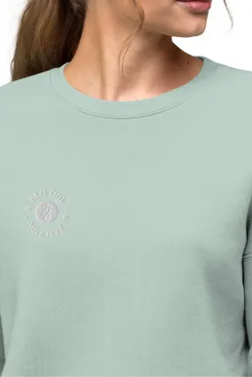 TGC Boutique X Reaction Light Blue Cropped Sweatshirt
