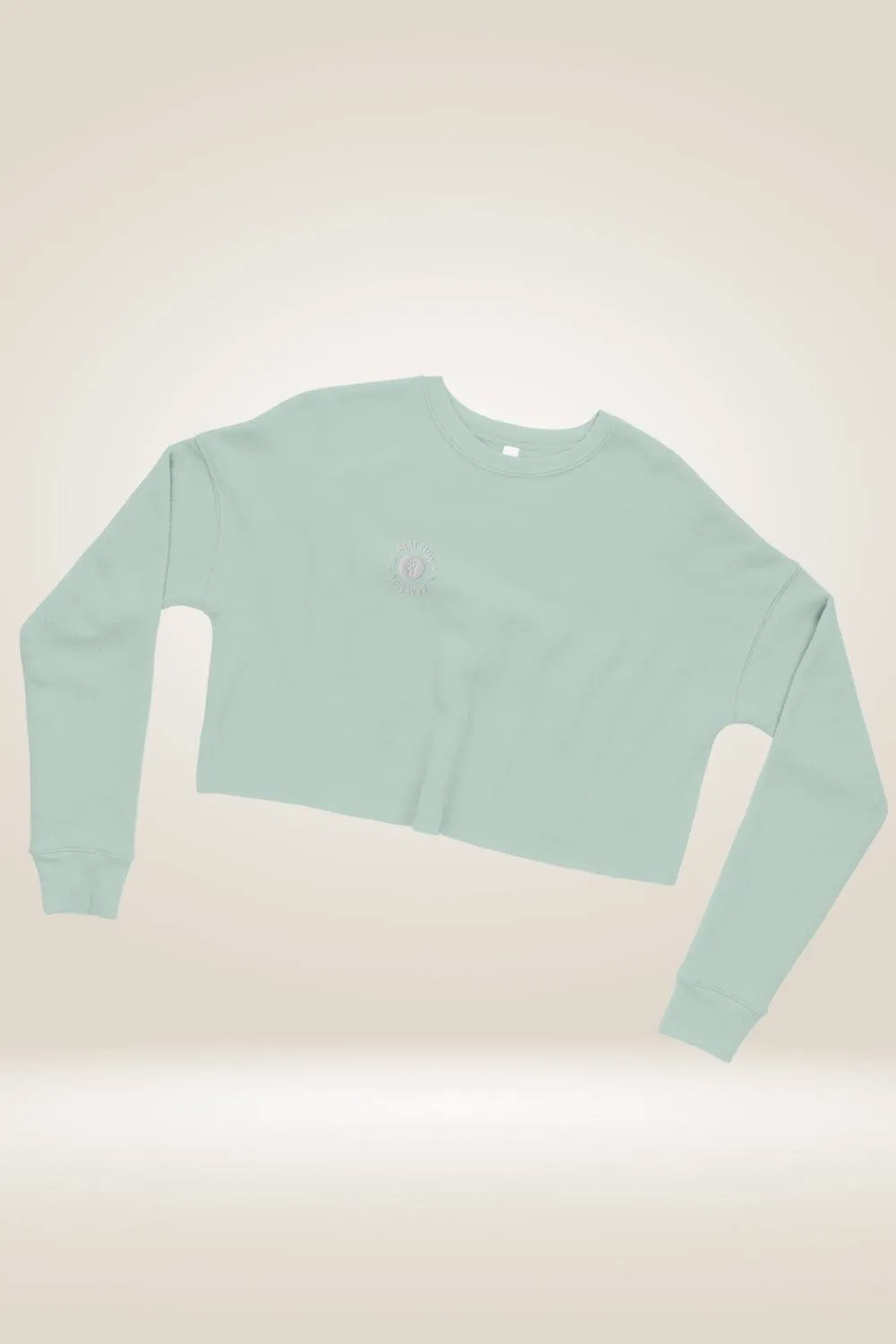 TGC Boutique X Reaction Light Blue Cropped Sweatshirt
