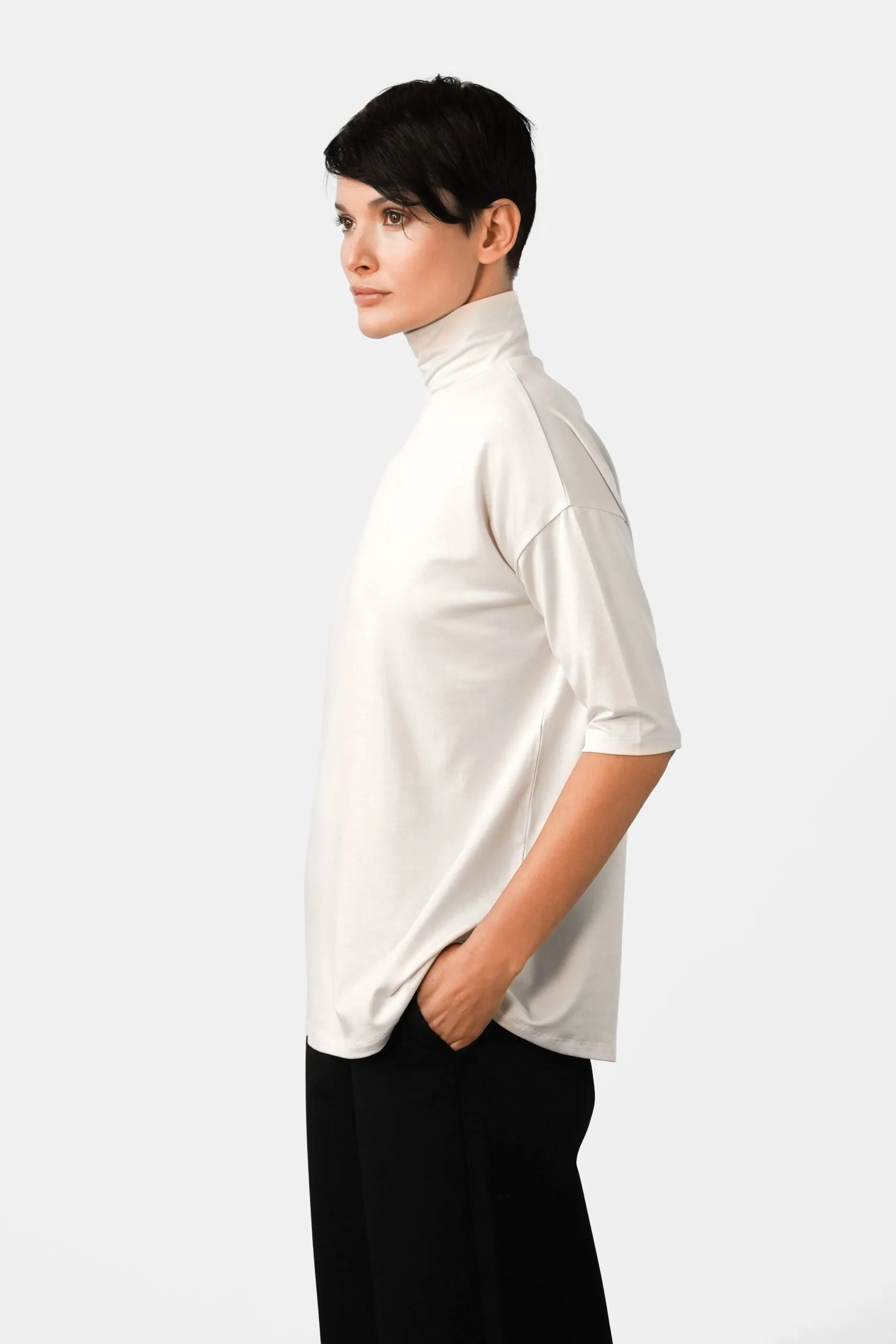 Tomasine Turtleneck Top Birch