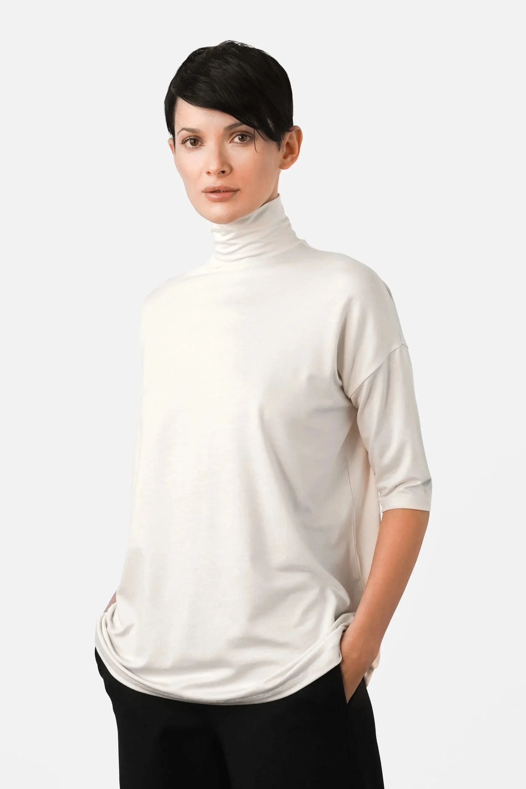 Tomasine Turtleneck Top Birch