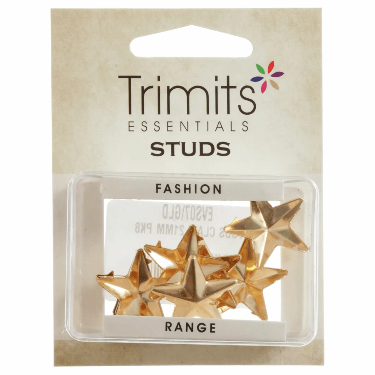 Trimits Gold Star Claw Studs - 21mm (Pack of 8)