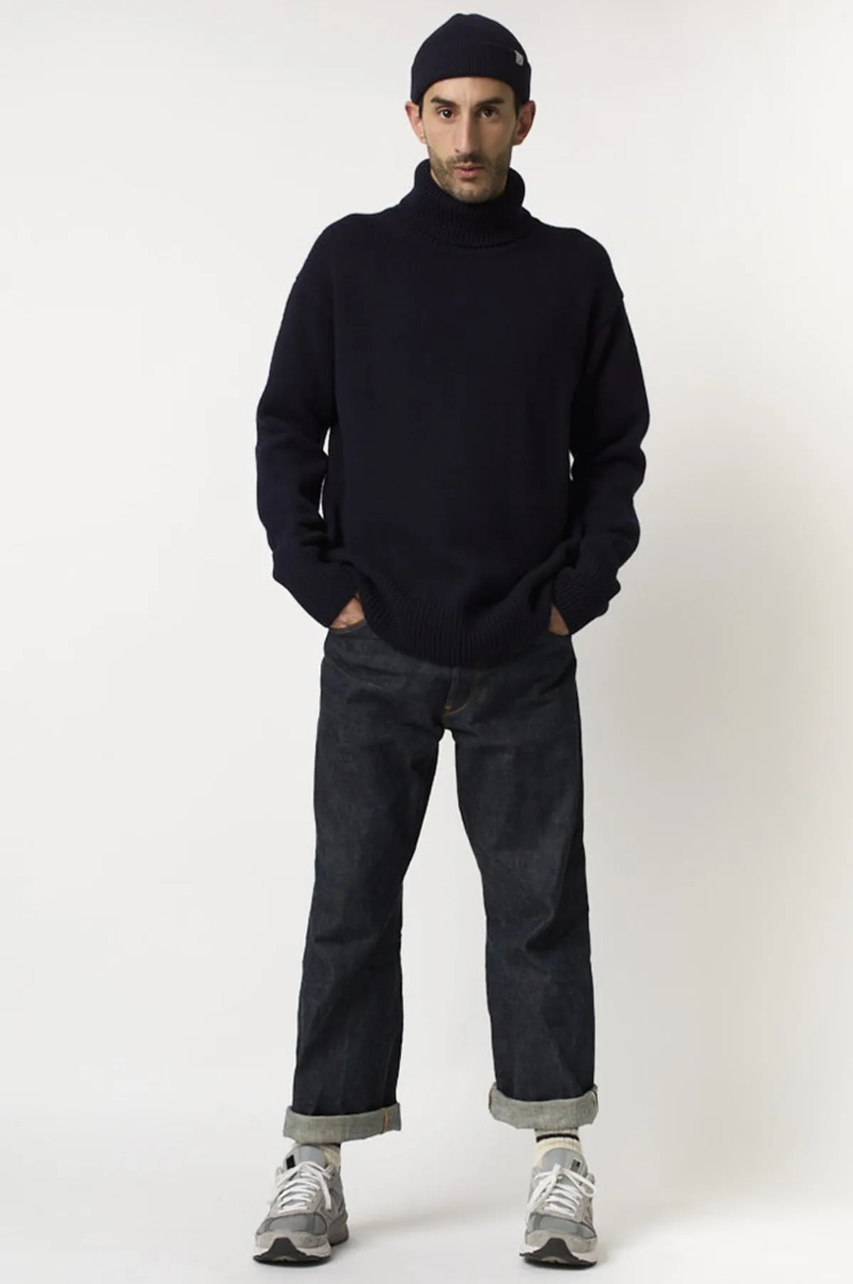 Turtleneck Pullover Dark Navy