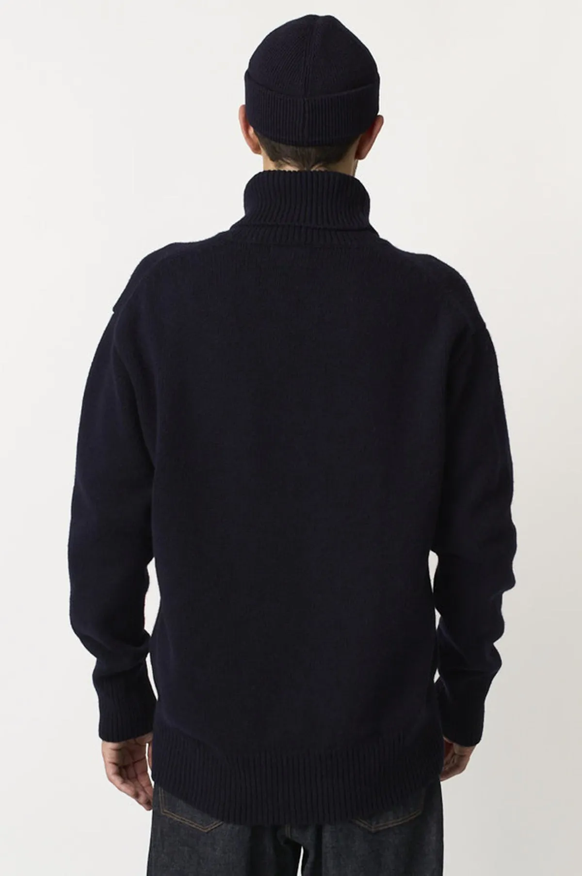 Turtleneck Pullover Dark Navy