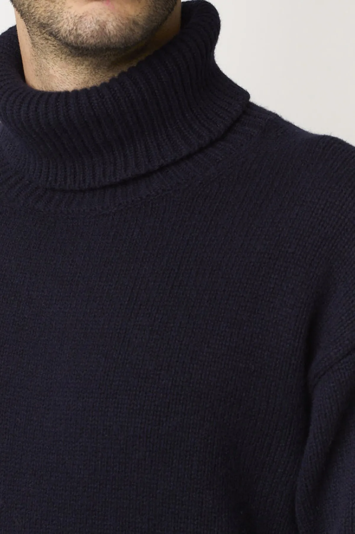 Turtleneck Pullover Dark Navy