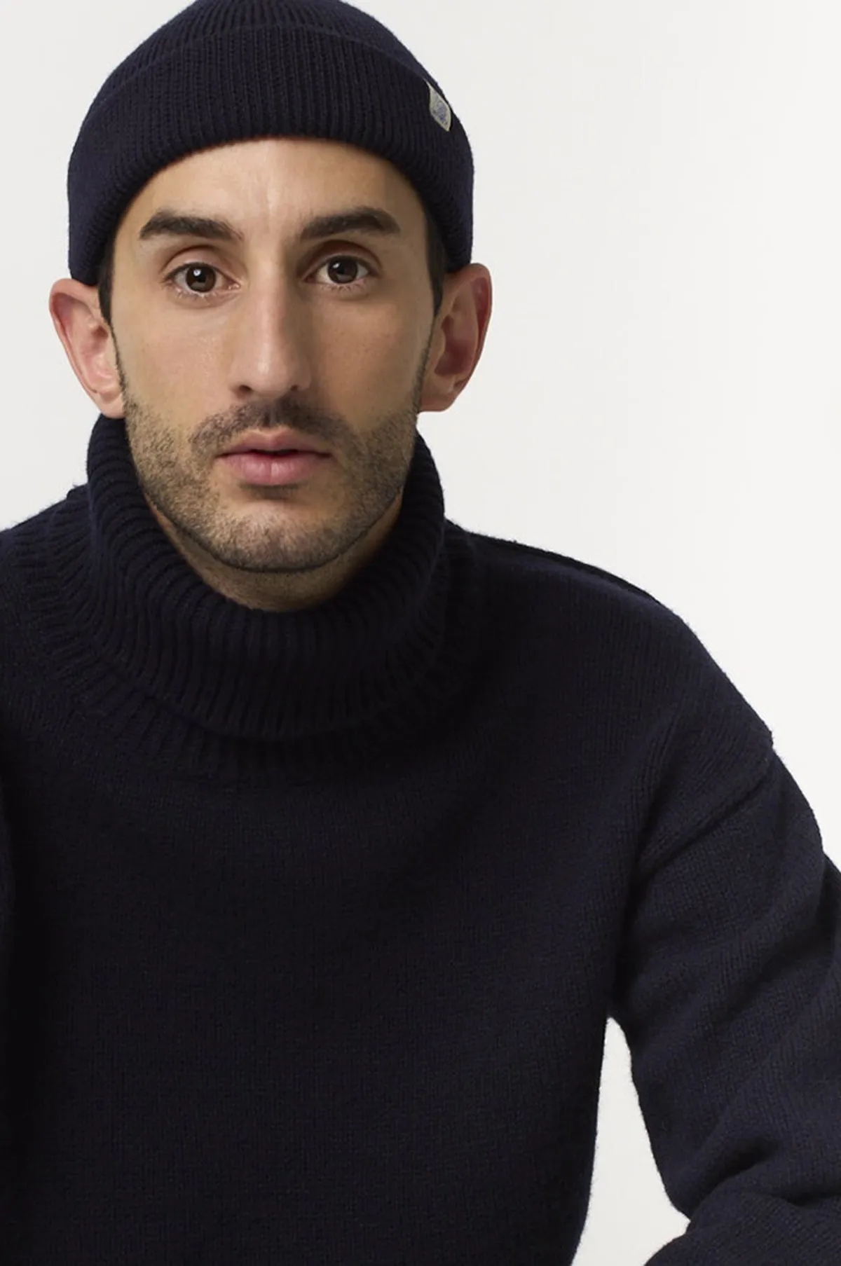 Turtleneck Pullover Dark Navy