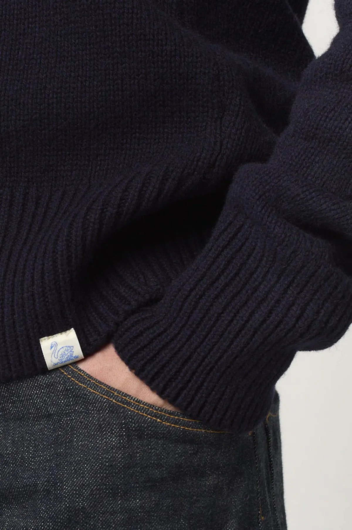 Turtleneck Pullover Dark Navy