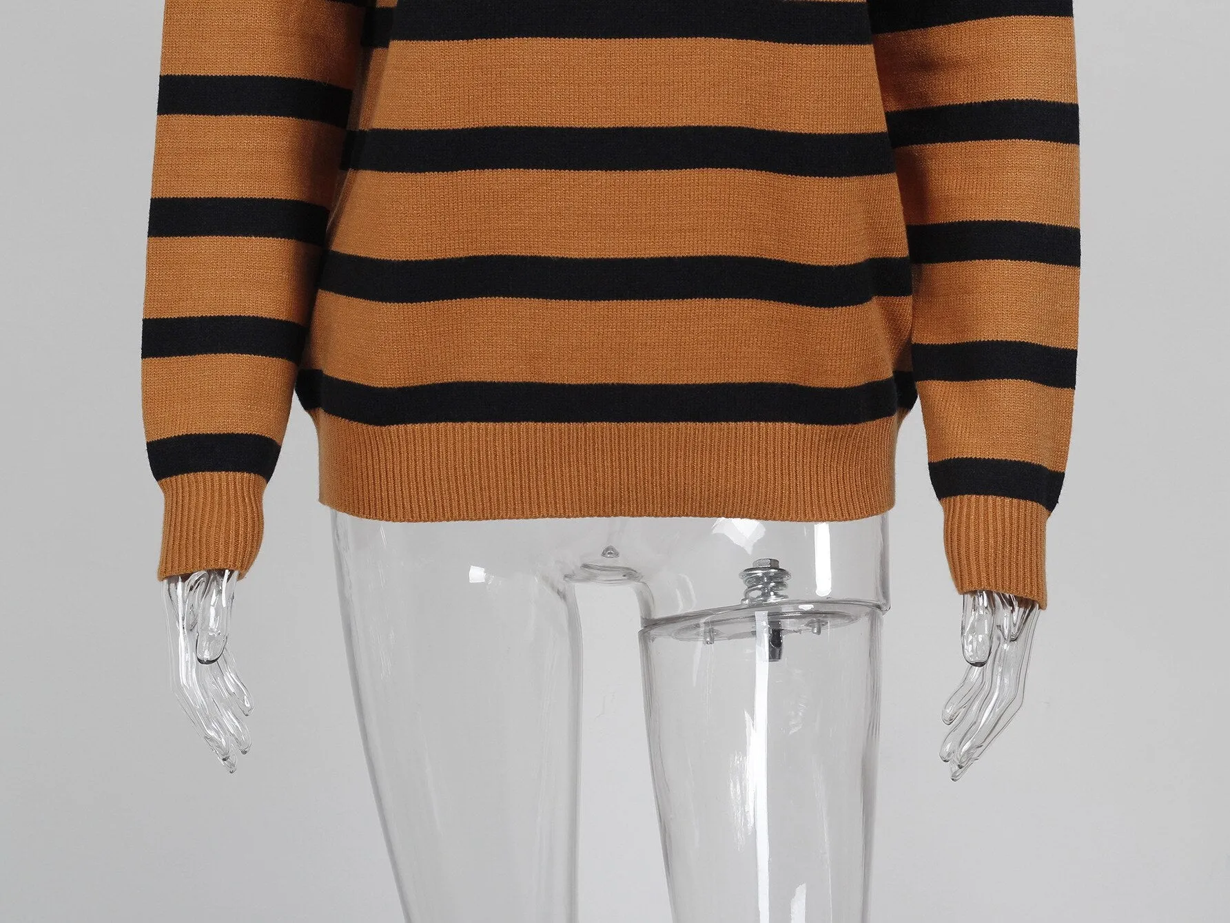 Wjczt Fashion Tops Women Autumn Winter New Loose High Collar Sweater Long Sleeve Knitted Pullover Office Lady Oversized Sweater