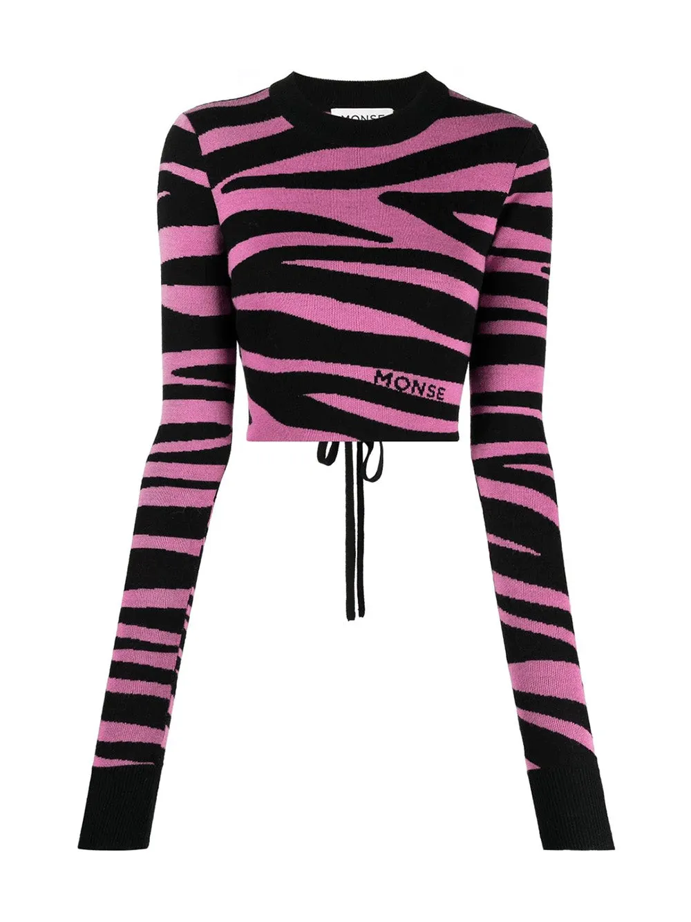 Zebra Cropped Sweater